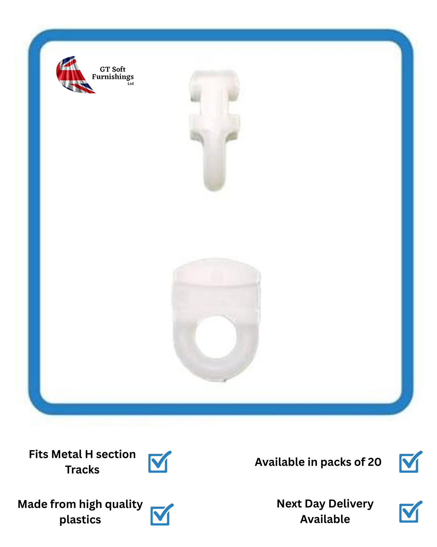 Click-in Gliders 4mm (pack of 20)