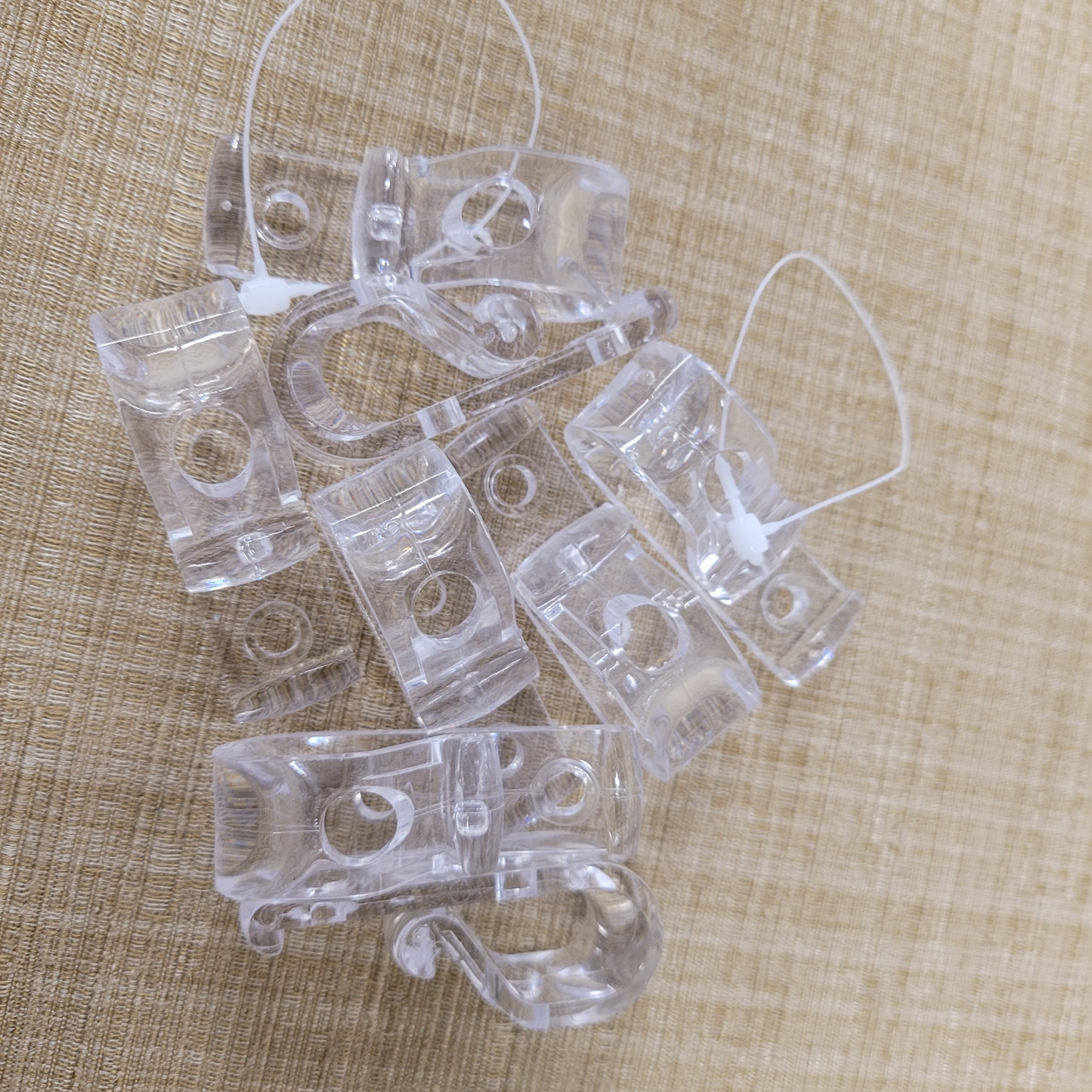Child Safety Clear P-Clips for Vertical and Roller Blinds | Blind Cord Safety Clips