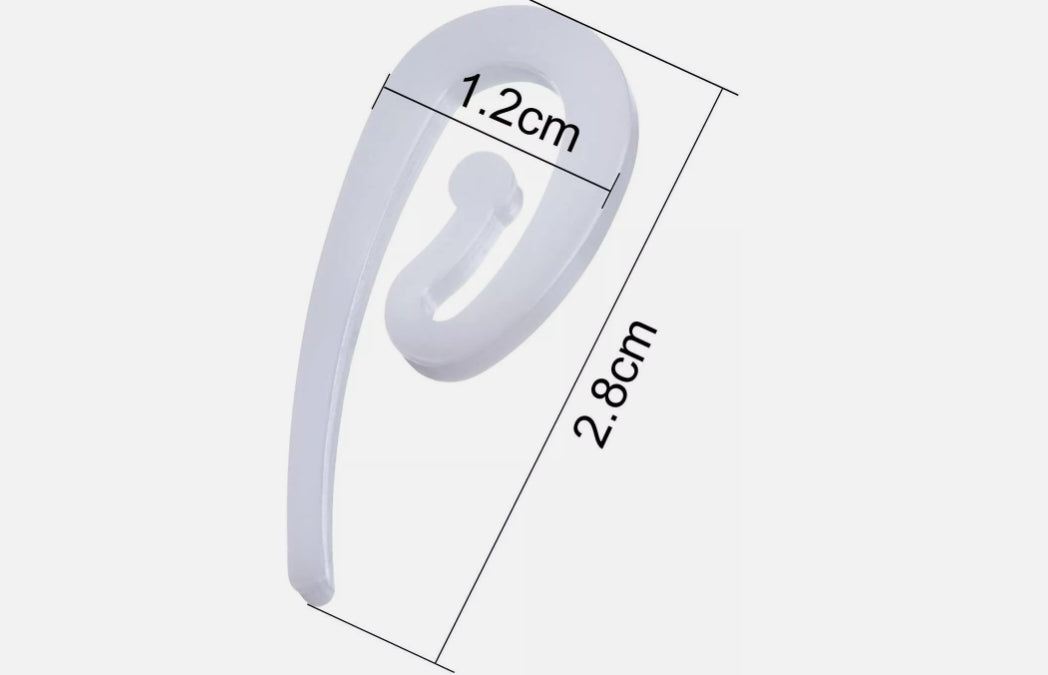 Curtain Hooks Plastic White Hook for Curtain Rings & Header Tape Drapery Hooks