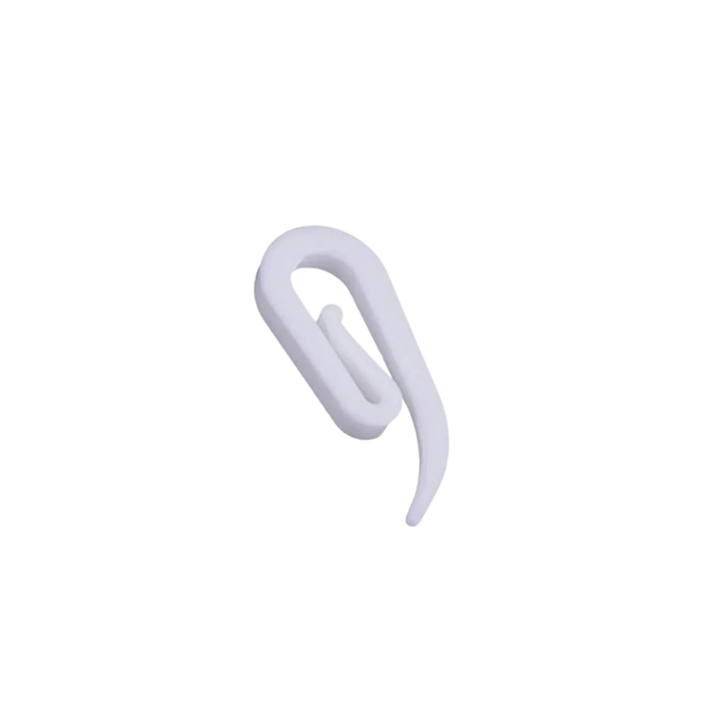 Curtain Hooks Plastic White Hook for Curtain Rings & Header Tape Drapery Hooks