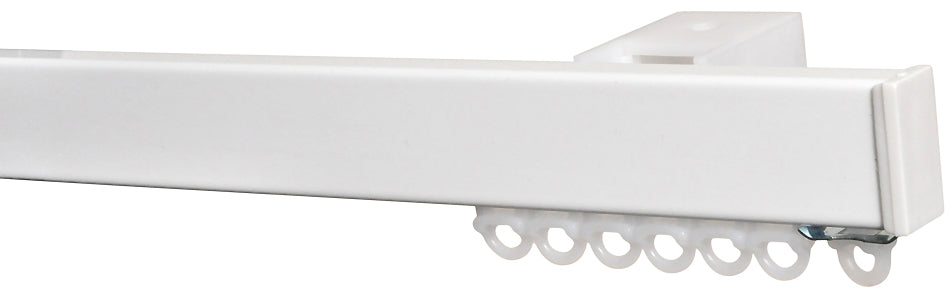 Optimal H-Section Aluminium Curtain Track, White