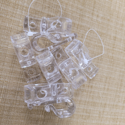 Child Safety Clear P-Clips for Vertical and Roller Blinds | Blind Cord Safety Clips